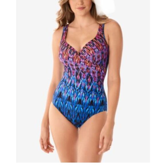 Miraclesuit Vesuvio it’s a wrap one piece swimsuit 14 - Picture 1 of 8